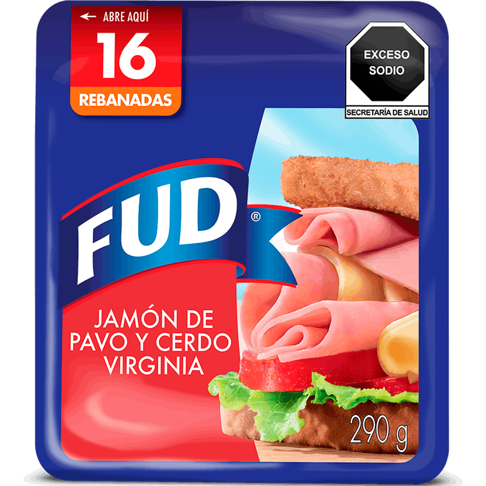 Jamon virginia Fud 290 gr bolsa