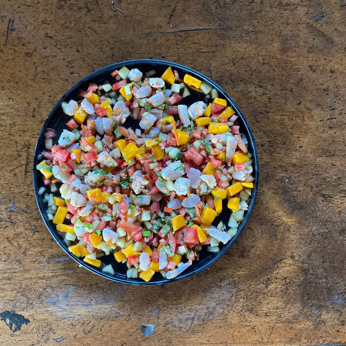 Ceviche de Camaron con Mango