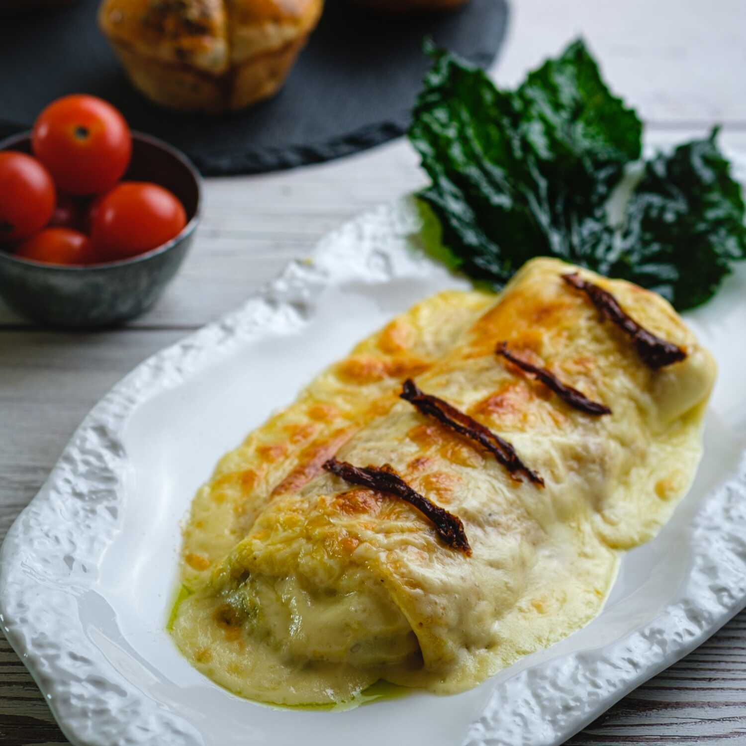 Omelette de chaya a la crème