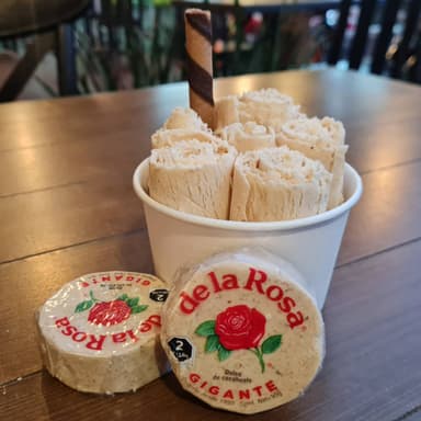 Helado en Rollo de Mazapán