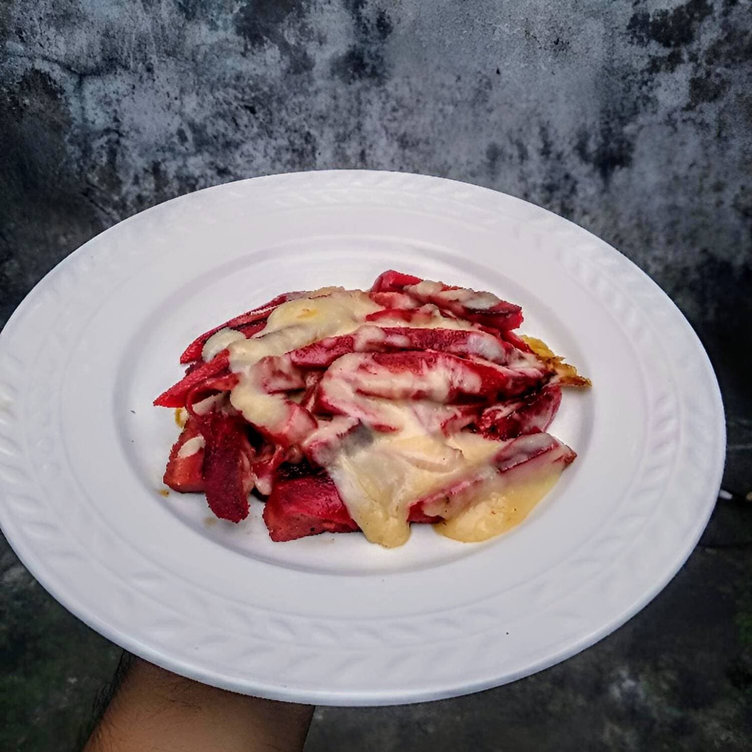 salchichas asadas c/queso