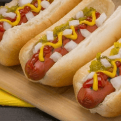 COMBO  3PZ HOT DOG TE DE REGALO