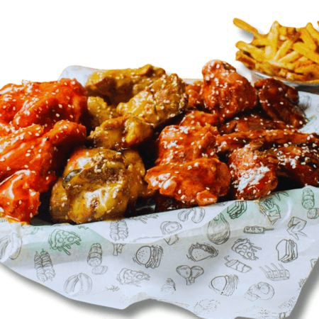 24 Trozos de Costillas + Papas Familiares