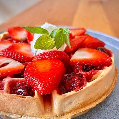 Waffle de Frutos Rojos