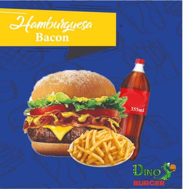 Combo Hamburguesa Bacon