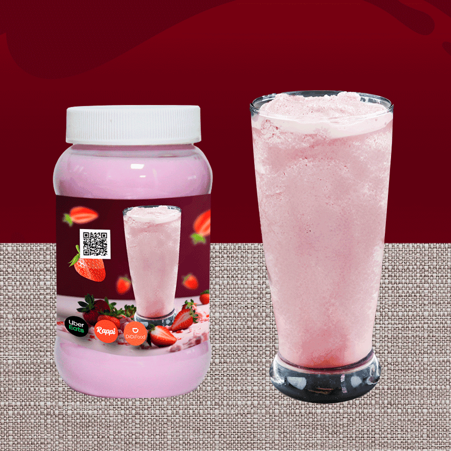 Frappe De Fresa de Leche 500 ml