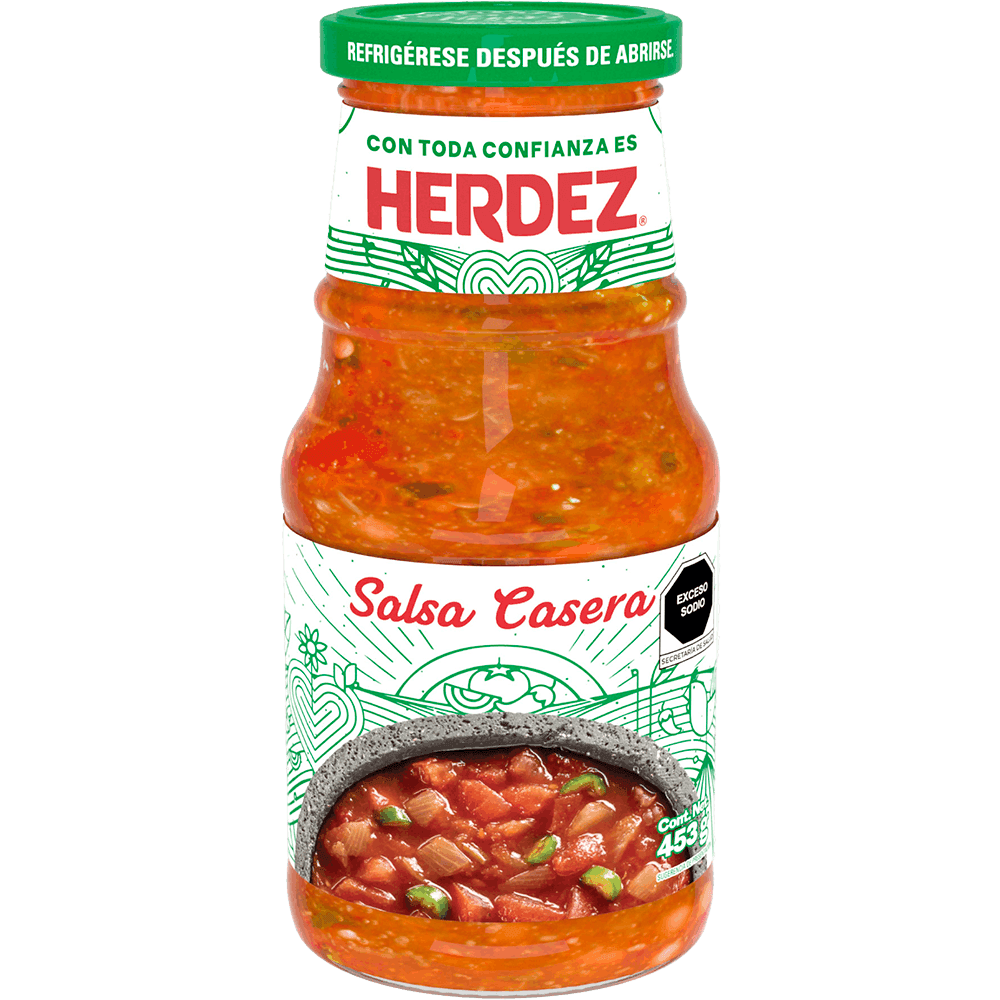 SALSA HERDEZ 453 GR BOTELLA:CASERO