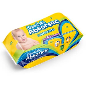 TOALLAS HUMEDAS KBB ABSORSEC 90 PZA