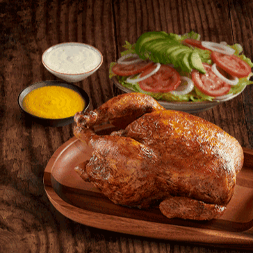 Pollo Brasa con Ensalada