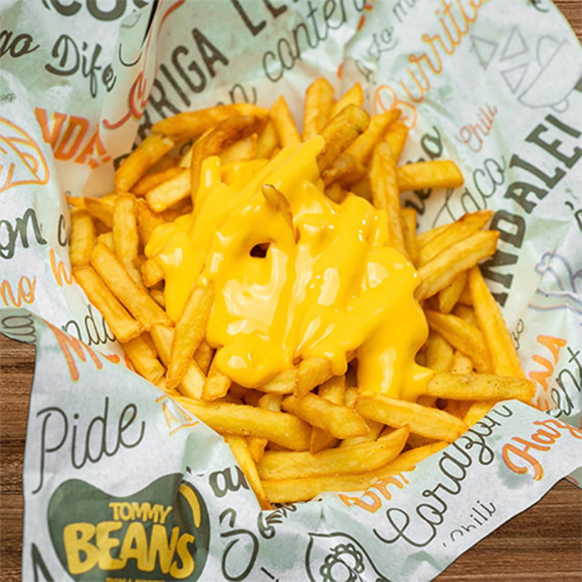 Papas Fritas Compartir Cheddar