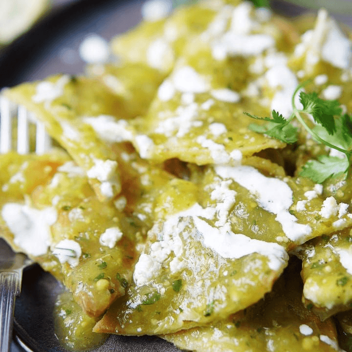 Chilaquiles Verdes con Pollo