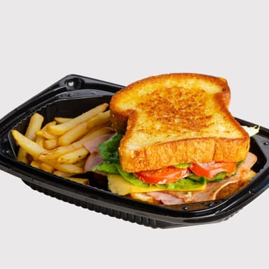 Sandwich de Jamón, Queso y papas