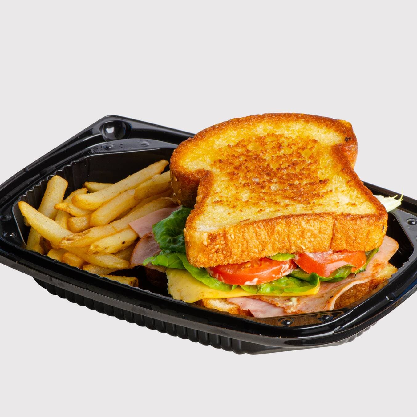 Sandwich de Jamón, Queso y papas