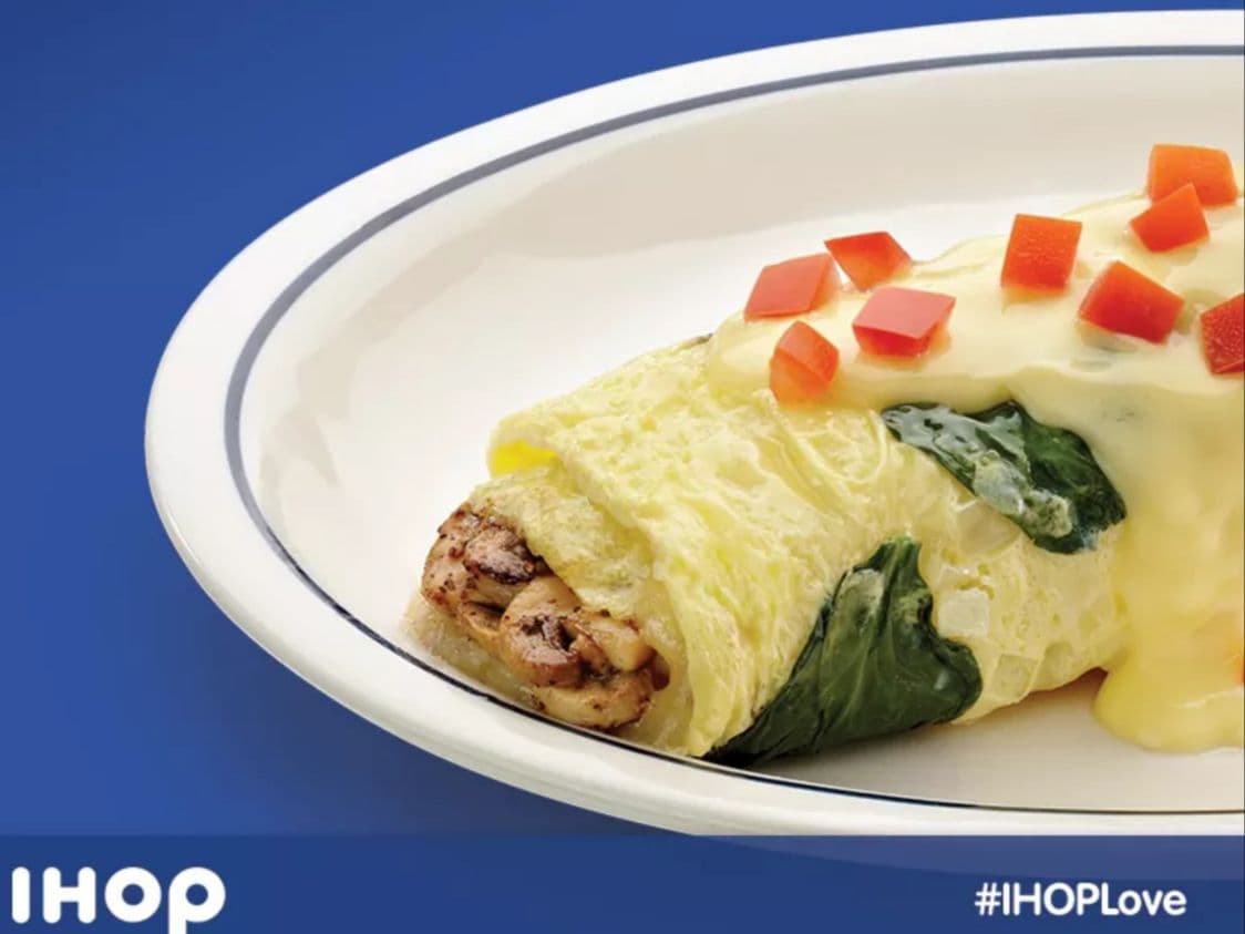 Spinach & Mushroom Omelette