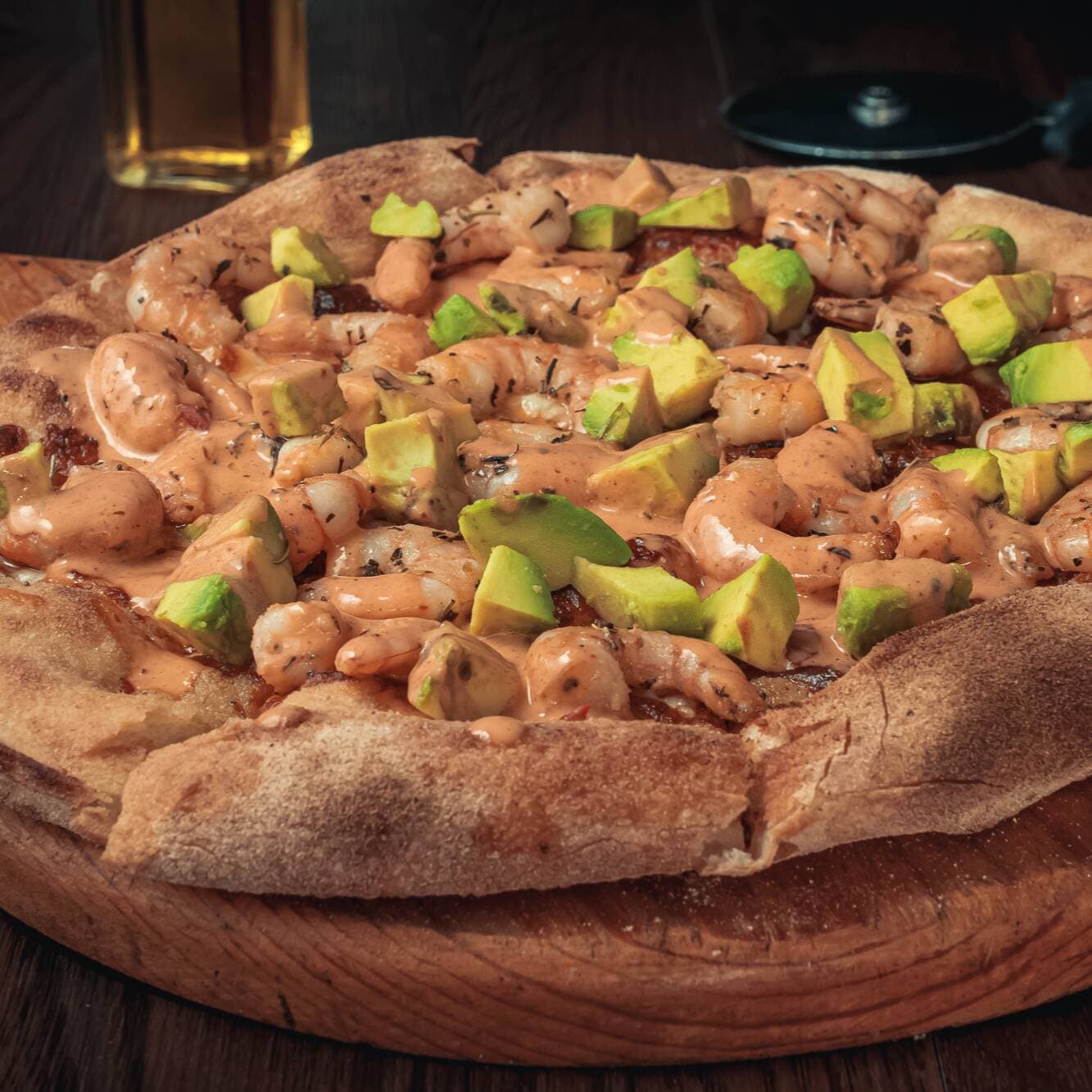 PIZZA DE CAMARÓN