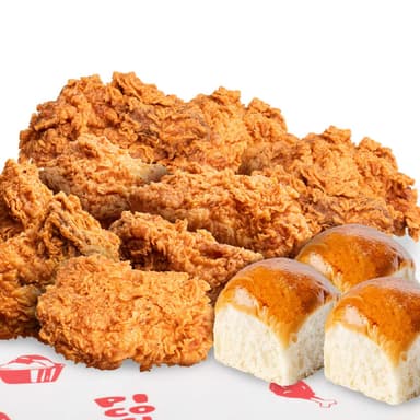 9 Piezas Pollo & 3 Panes Bollo