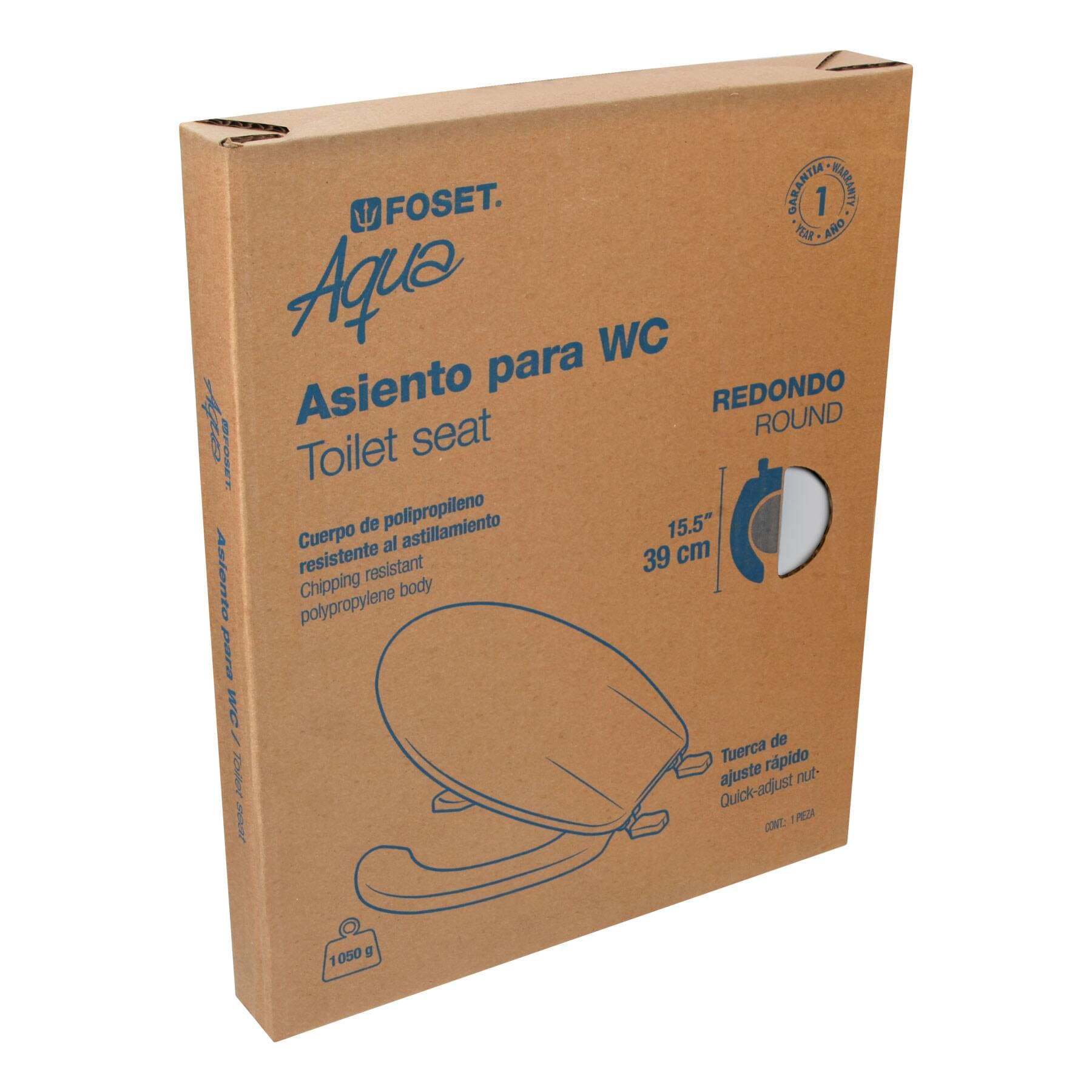 ASIENTO WC REDONDO BLANCO AWC-40B 49903 FOSET
