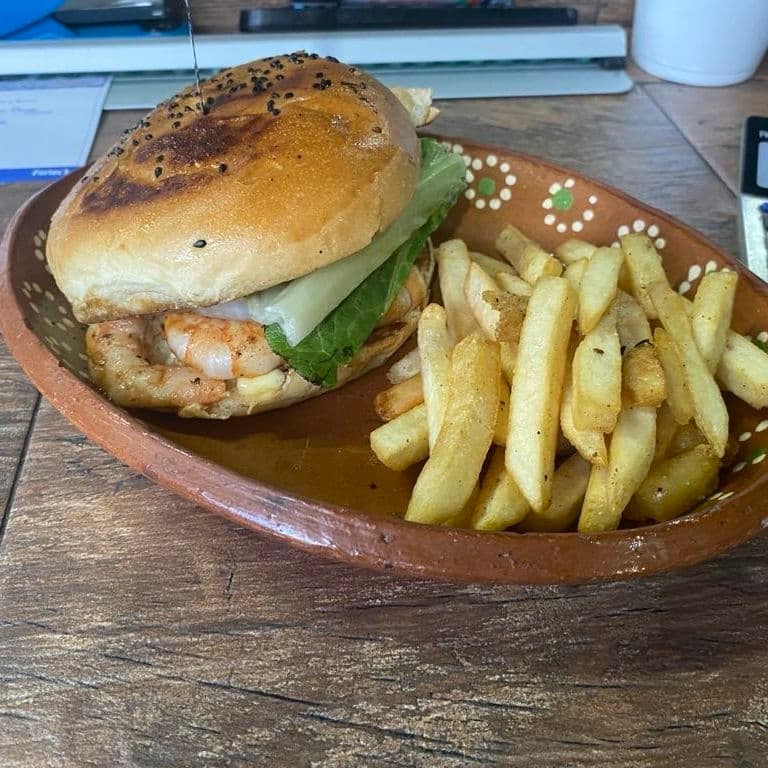 Hamburguesa de Camarón