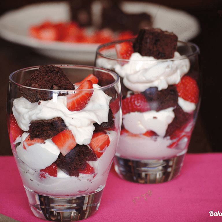 Combo *2 Vaso Brownie Fresa - Banano