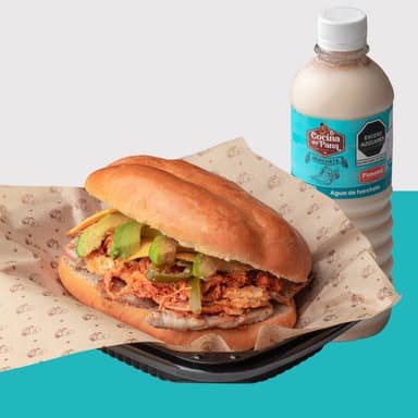 Combo Torta Cubana + Agua fresca