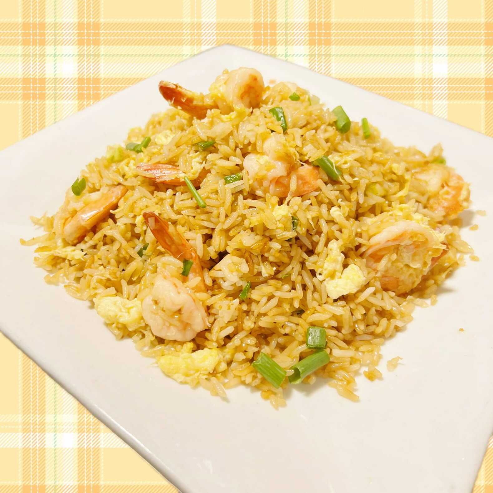 Chaufa con Langostinos