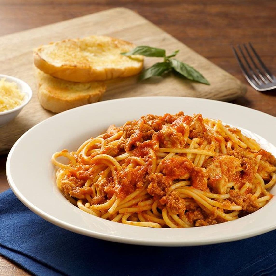 Spaguetti Napolitana Carne