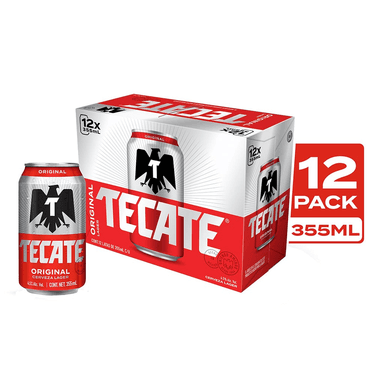 12 Pack Tecate Original Lata 355ml c/u