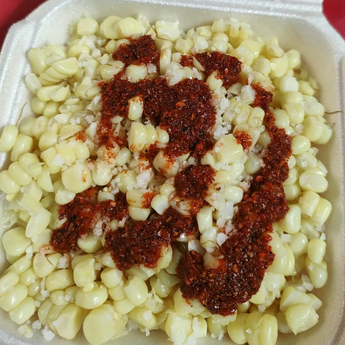 Elote Chico con Limon y Chile
