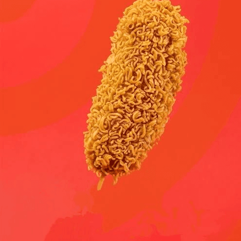 Banderilla Coreana Cubierta de Ramen