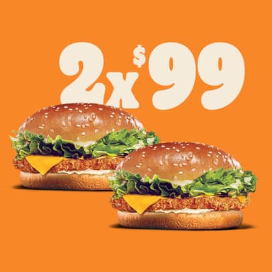 2 x $99 Crispy Chicken con queso