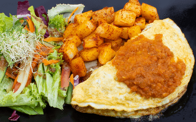 OMELETTE DE CHAMPIÑON CON QUESO