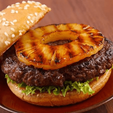 Hamburguesa Hawaiiana con Papas
