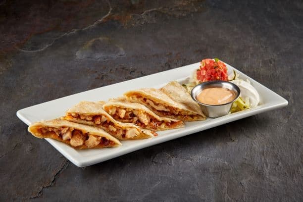 Bacon Ranch Chicken Quesadillas