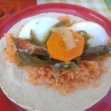 Taco de Huevo Duro
