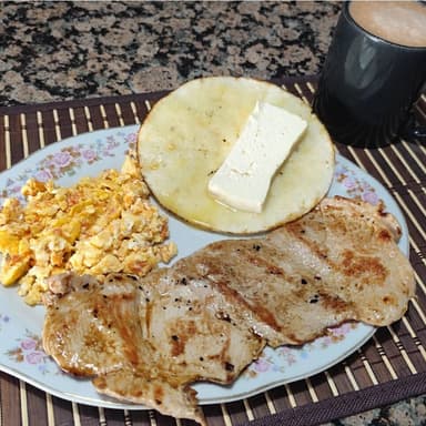Arepa con Cerdo