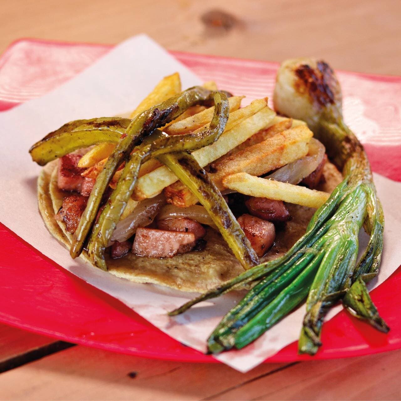 Taco de Chuleta Ahumada.