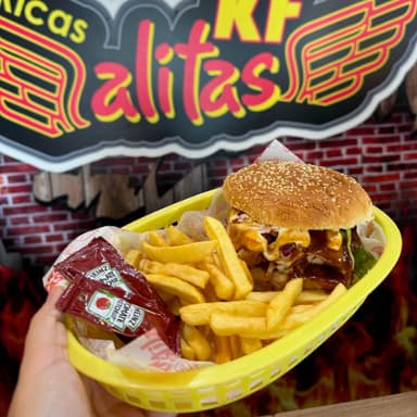 Hamburguesa de Boneless + Papas