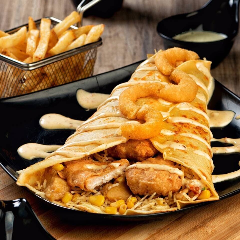 Crepe Chicken Crunch