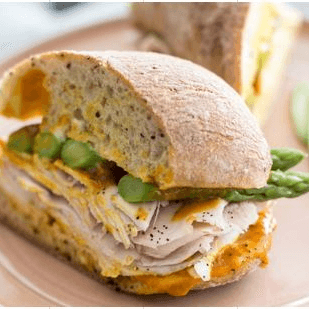 Sándwich de Pavo con Espárragos
