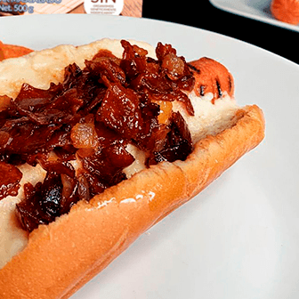 Hot Dog Clasico Jumbo con Tocino