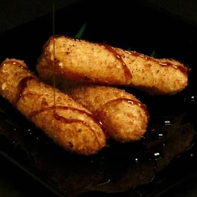 Kushiages De Platano Con Queso