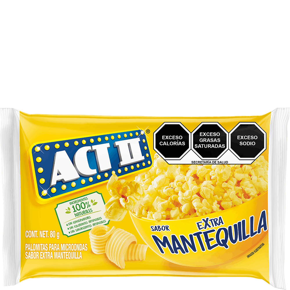 Palomitas ACT II Extramantequilla 80gr sobre
