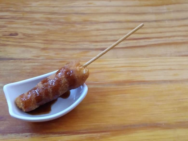 Kushiage Salmón Queso