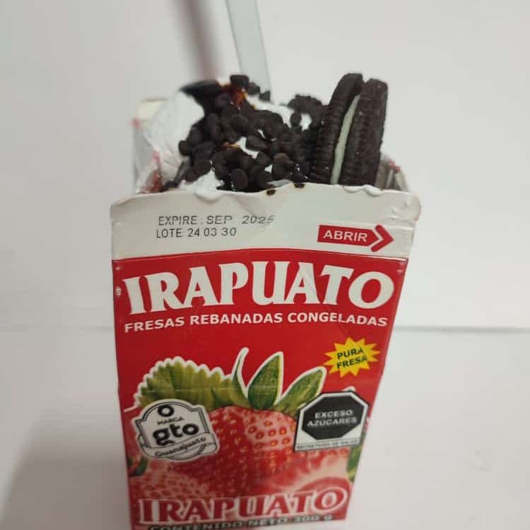 Fresas Congeladas con Chantilly