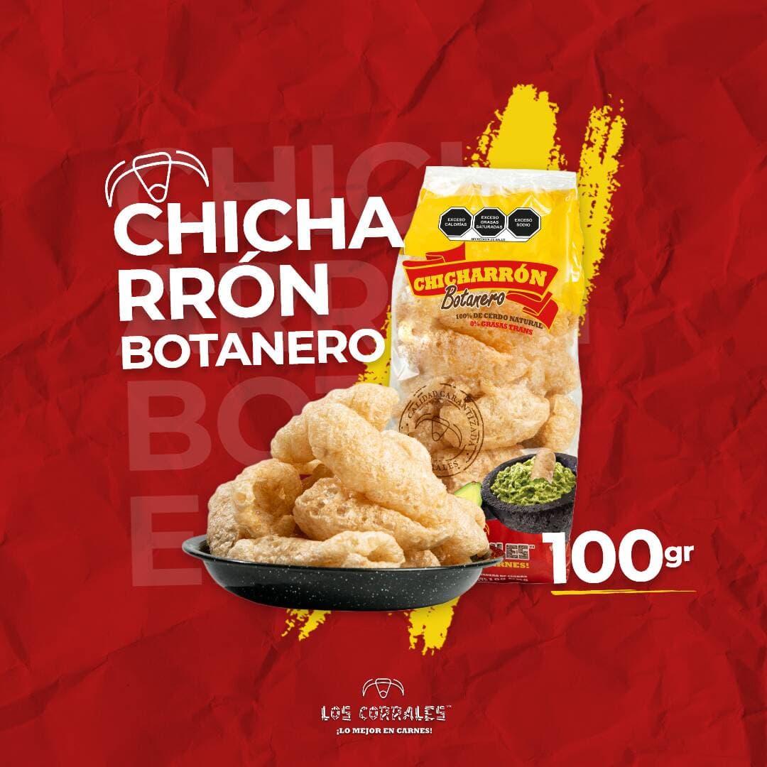 BOLSA CHICHARRON BOTANERO 100 GR