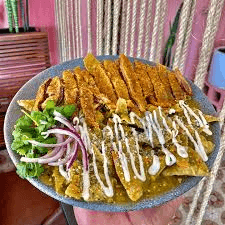 Enchiladas con Carne Empanizada