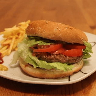 Hamburguesa con Papas