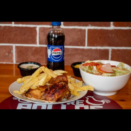 Promo Cuarto de Pollo + Gaseosa Pepsi