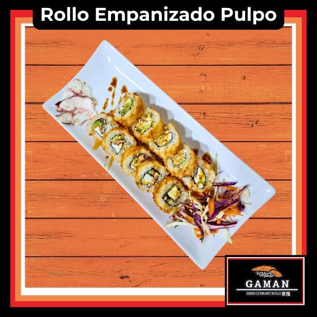 Rollo pulpo empanizado especial