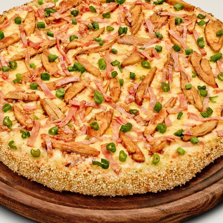 Pizza BBQueen Familiar, Reina del sabor Agridulce